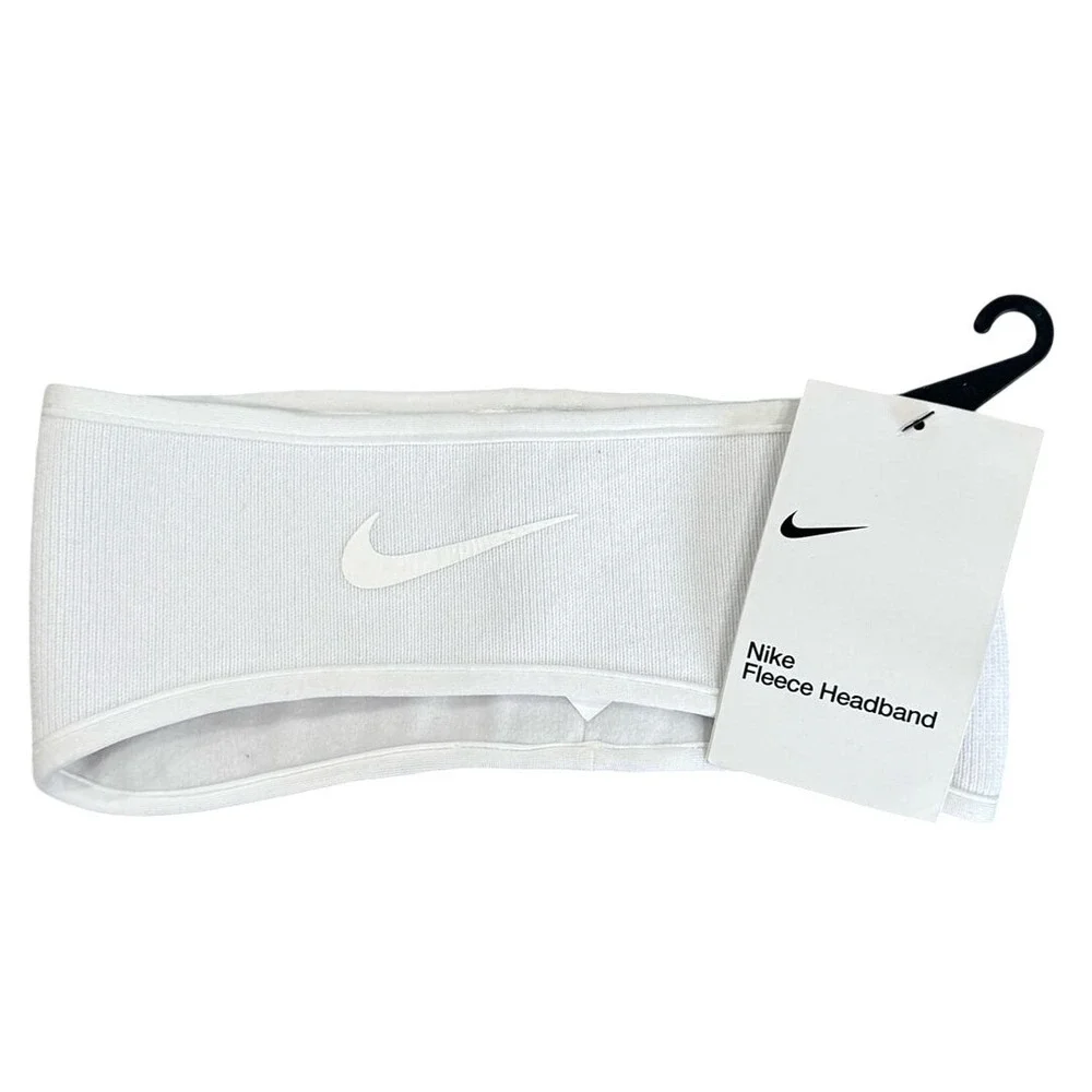 Nike Fleece Headband White